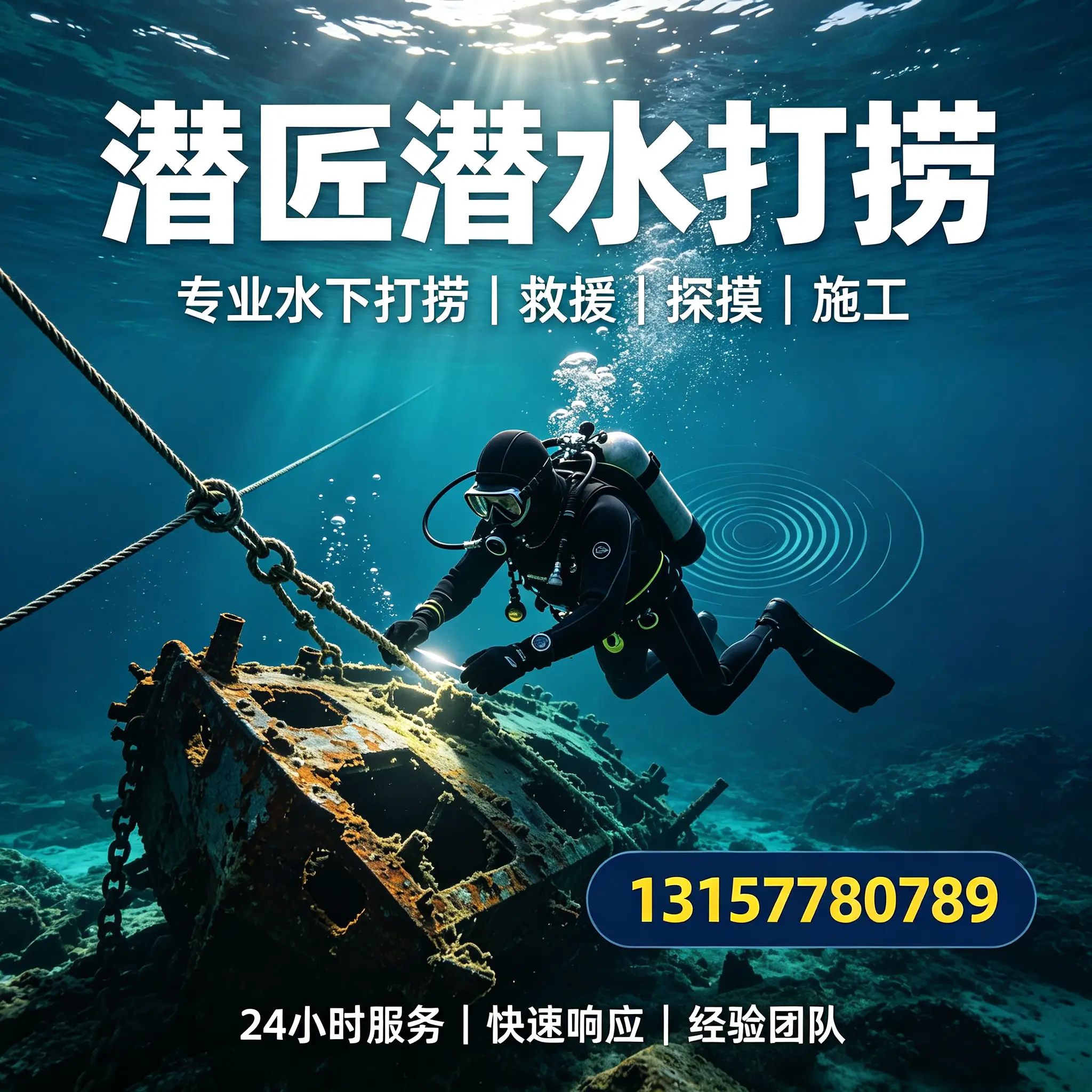张家港水下打捞作业服务产品